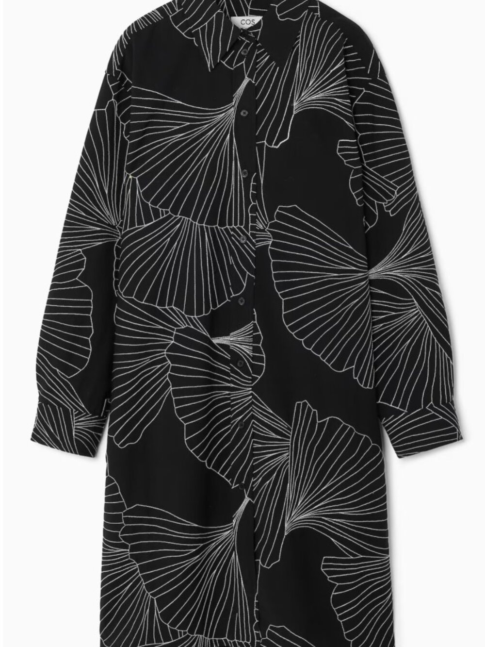 COS Shirt Jacket Dress - Wool with embroidery New with tags - size 6
